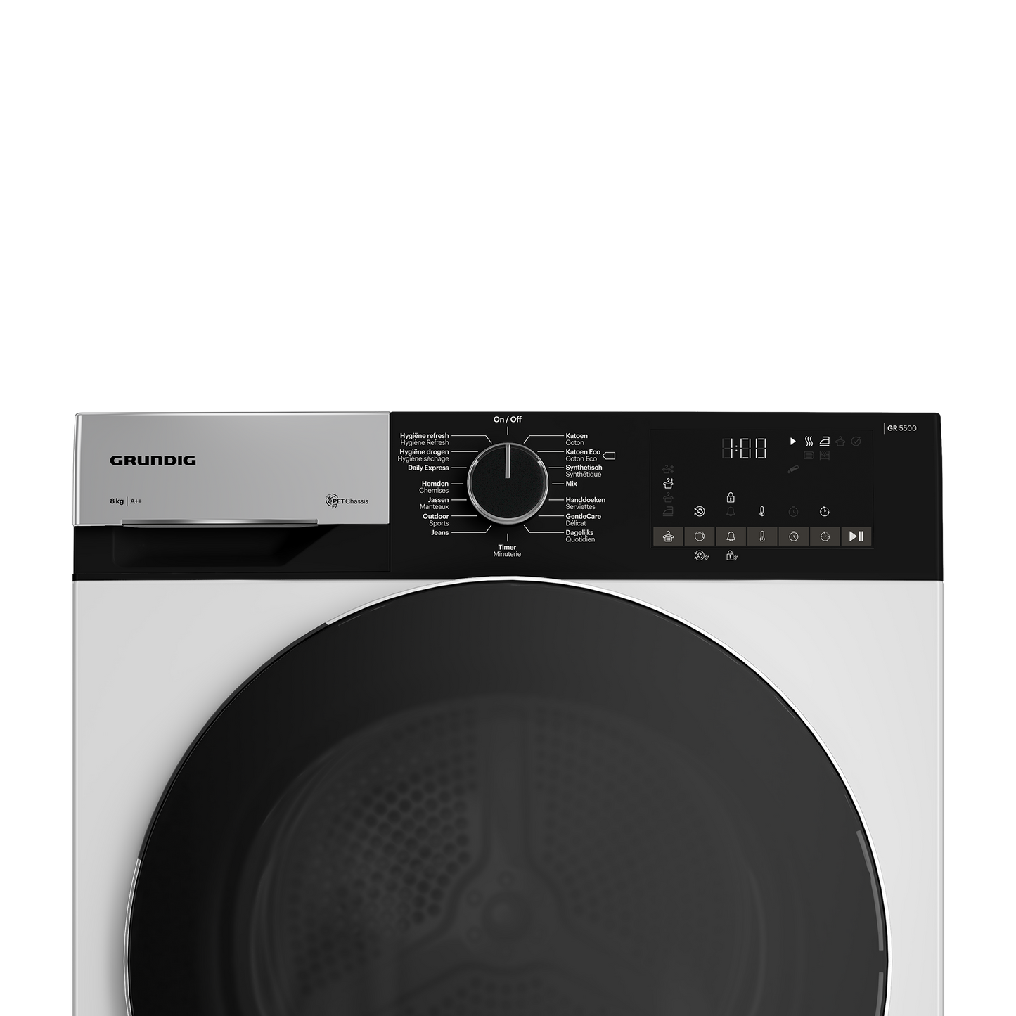 Grundig GT5P6823WO - 8 kg - warmtepomp