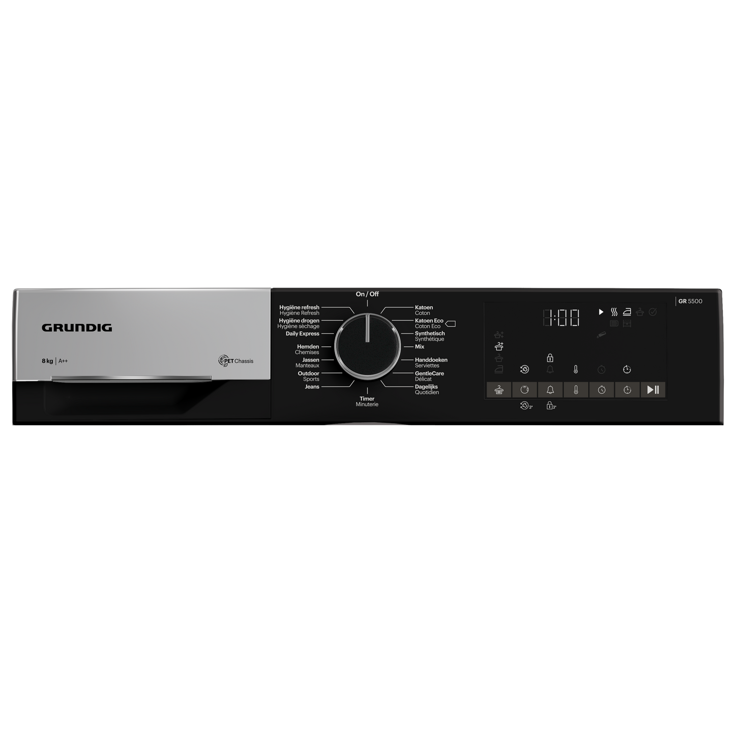 Grundig GT5P6823WO - 8 kg - warmtepomp