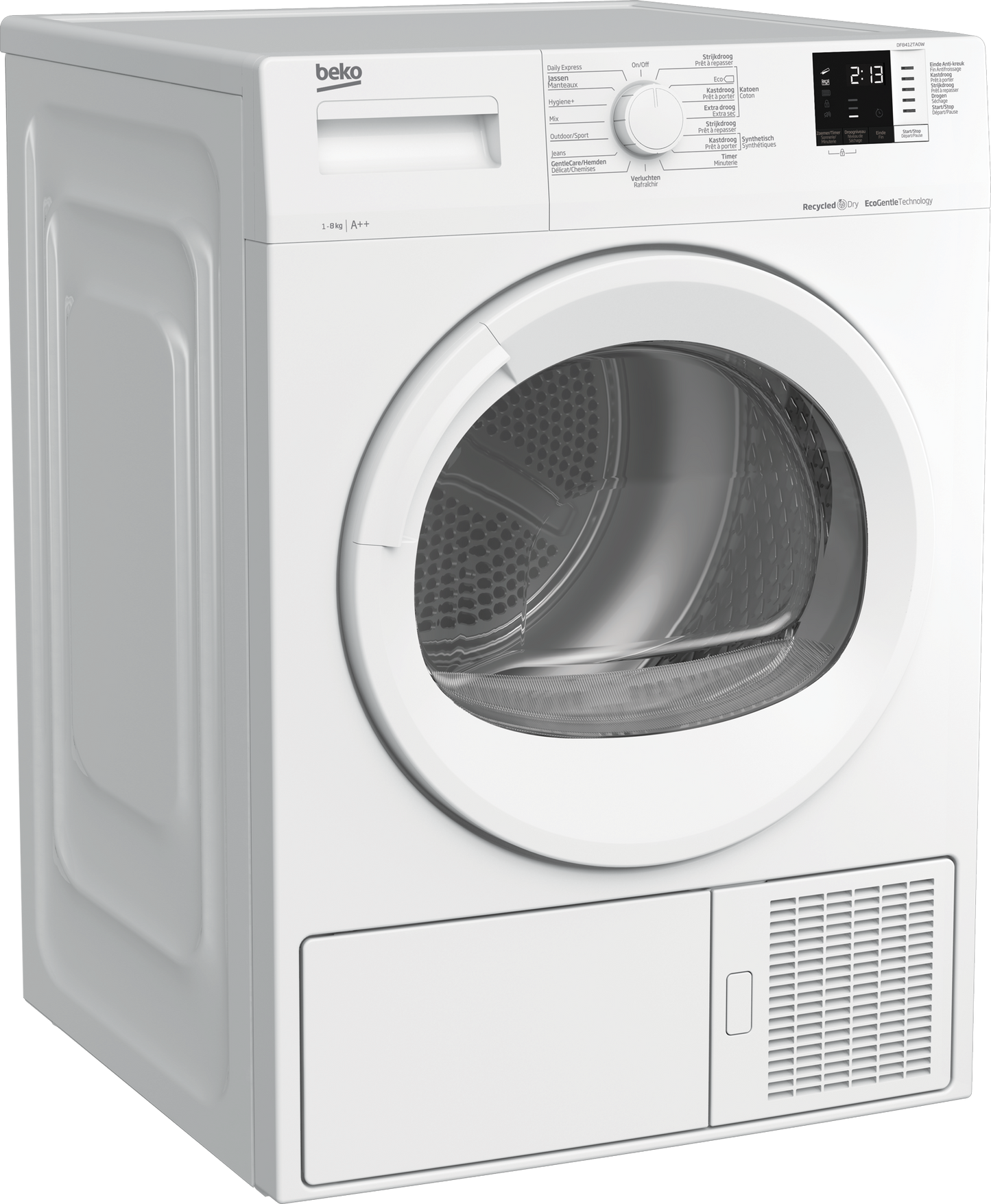 Beko DF8412TA0W - 8 kg - warmtepomp